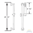 Scandvik Nordic Heavy Duty Adjustable Shower Rail Kit