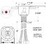 Stainless Steel Recessed Transom Shower Mixers