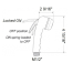 dia of Scandvik Straight Euro ABS Trigger Sprayer Handle