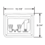 dia of Scandvik ABS Shower Box with Hot and Cold Controls