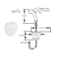 White Recessed Transom Shower - 6'