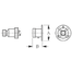 Polarized Electrical Connector - Chrome Plated