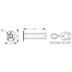 diagram of Sea-Dog Line 90 Deg Flush Mount Rod Holder W/Cap