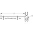 Dimensions of Sea-Dog Line Flagpole with Rail Mount - Adjustable