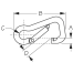 Asymmetric Snap Hook