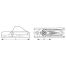 diagram of Sea-Dog Line Auto Release Racing Mini Cleat
