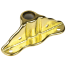 Angle Mount Oarlock Sockets - Brass, 1/2" Shank