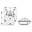 diagram of Sea-Dog Line Hidden Mount Mini Compact Electric Horn