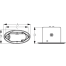 Dimensions of Sea-Dog Line Drop In Hidden Electric Horn V.2 with Grills