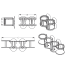 Suction Cup Mounted Dual / Quad Drink Holder