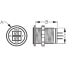 Dual Round Voltmeter