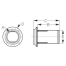 diagram of Sea-Dog Line Exhaust Thru Hull - 521130