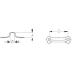 Dimensions of Sea-Dog Line Eye Straps - 081101/2/3/4/5
