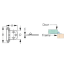 dia of Sea-Dog Line Flush Mount Concealed Hinge
