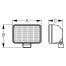 dim of Sea-Dog Line Halogen Floodlight