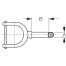 Dimensions of Sea-Dog Line Oarlock and Socket