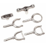 SDL Chromed Zinc Oarlock Range of Sea-Dog Line 1-5/8" Horn Oarlock w/ Keeper Pin - Chromed Zinc, 1/2" Shank