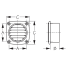 Hose Vent with Flange - for 3" or 4" Hose