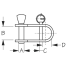 Key Pin Halyard Shackle w&frasl;Loose Keeper