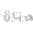 diagram of Sea-Dog Line Large Coat Hook