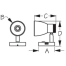 LED Cabin/Reading Light with Touch Dimmer & USB Port