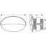 LED Flush Mount Oval Courtesy Lights