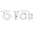 3-3/16" LED Recessed Mount Overhead Light - Brushed Stainless Trim
