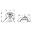 diagram of Sea-Dog Line Mini Compact Horn With Bracket