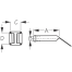 Dimensions  of Sea-Dog Line Mounting Plate F/Removable Rod Holder