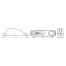 diagram of Sea-Dog Line Nylon CL203 Clamcleats with Integral Fairleads 