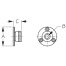 Cable Outlet - Chrome Plated