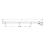 diagram of Sea-Dog Line Rail Mount Pulpit Flagpole - Stainless Steel Mount