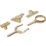 Side Mount Oarlock Sockets - Brass, 1/2" Shank