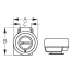 diagram of Sea-Dog Line Single Mini Compact Electric Horn