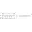 Dimensions of Sea-Dog Line Slotted SS Ventilator - 10 Louvers