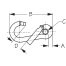 Snap Hook  -  Offset Gate w&frasl;Eye Insert &amp; Toothless Key-Lock System