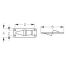 diagram of Sea-Dog Line Stainless Curved Exit Plate