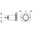 Power Socket 12-Volt with Stamped 304 Stainless Mounting Plate