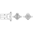 dia of Sea-Dog Line Trailer Plug Adapter 7 Round to 5 Flat