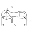 dia of Sea-Dog Line Trigger Snap - Die Cast Manganese Bronze