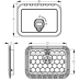 diagram of Sea-Dog Line Triple Latch Marine Hatch