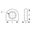 dia of Sea-Dog Line Weldable Bow Eye