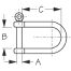 Wide D-Shackle (Mooring Buoy Shackle)