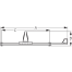 Dimensions of Sea-Lect Designs Kayak Adjustable Footbrace - Stud Mount