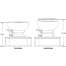 M65-5000 Marine Gravity Toilet - Bone