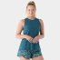 sw002373g74-front of Smartwool Women's Active Ultralite High Neck Tank