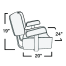 Deluxe Captain’s Chair Stand Package - White