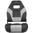 Premium Folding Seat - Incognito Edition - Charcoal & Lgt Gray/White