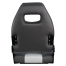 Premium Folding Seat - Incognito Edition - Charcoal & Lgt Gray/White