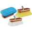 8" Premium Wash Brush - Synthetic Wood Block w/ Bumper